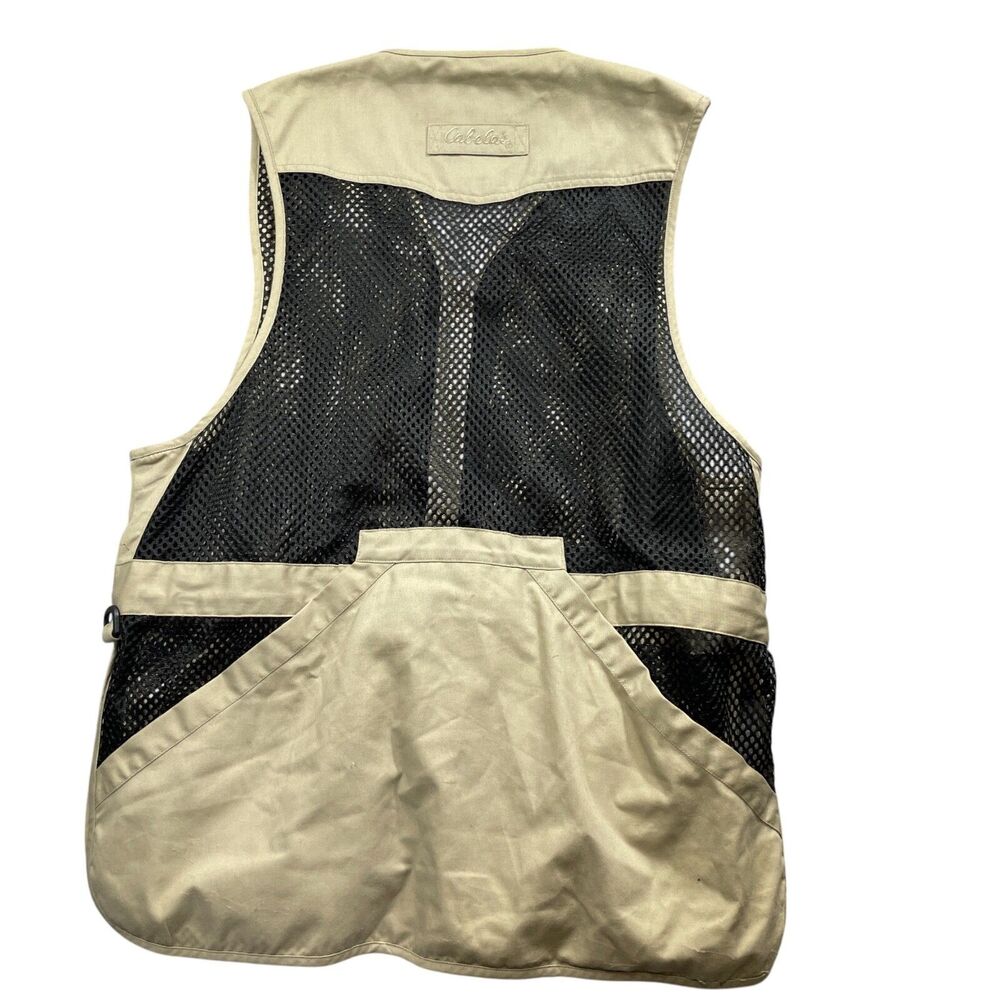 Cabela's XL Vest Full Zip Net Back Pockets Cotton Polyester - Picture 5 of 5